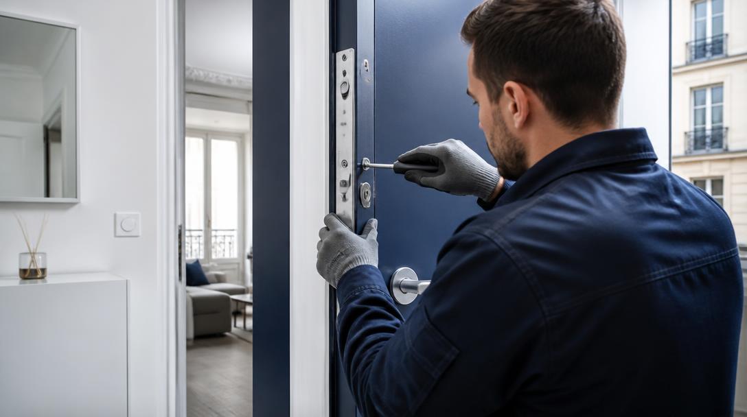 Renforcement et blindage d’une porte d’entrée