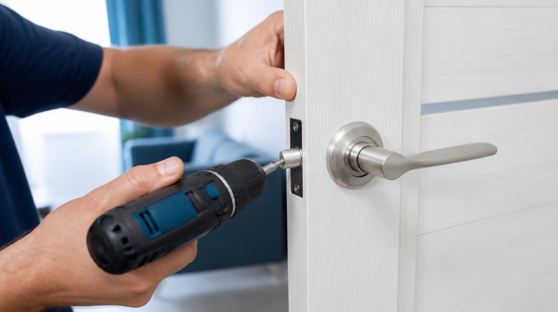 Mise en sécurité d’une porte après intervention